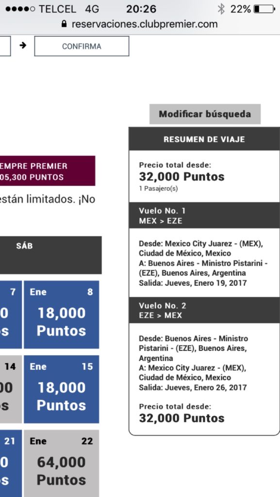 Club Premier Aeromexico Promocion