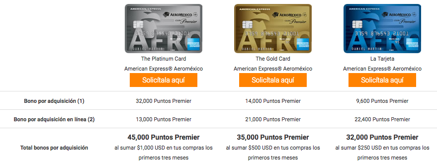 Tarjetas de Credito American Express Aeromexico